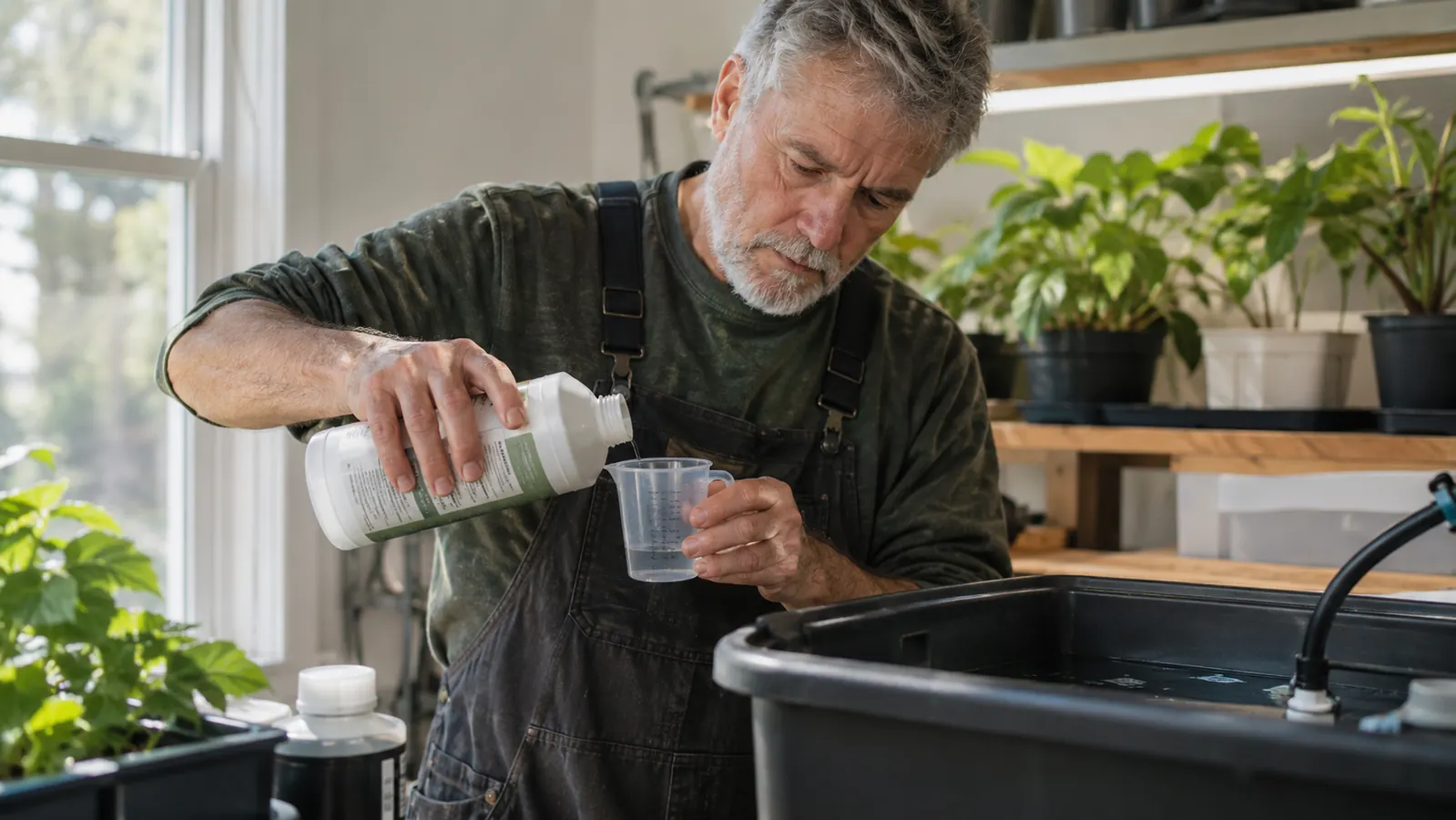 How to Mix Hydroponic Nutrients With Flora Series