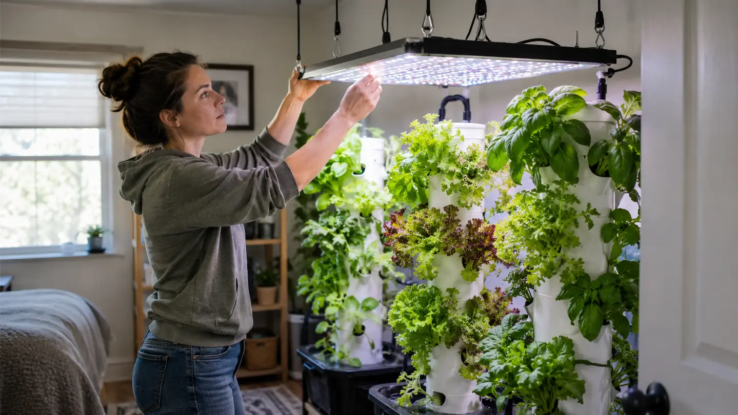 How to Set Up an LED Grow Light for Indoor Aeroponics